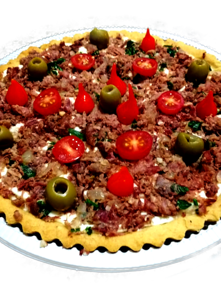 Torta de Carne Seca e Catupiry